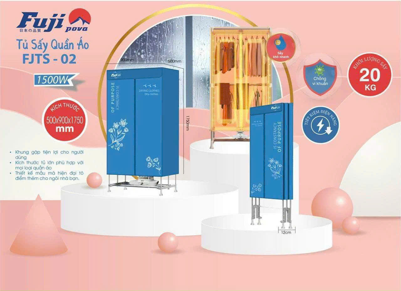 Tủ Sấy Quần Áo Fuji Pova – FJTS-02C